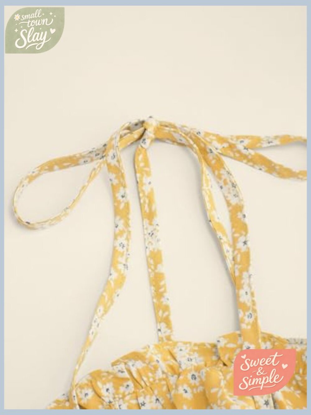 Floral Mini Sundress Spaghetti Strap Square Neck A-Line Sleeveless Boho Vacation - Picture 4 of 7